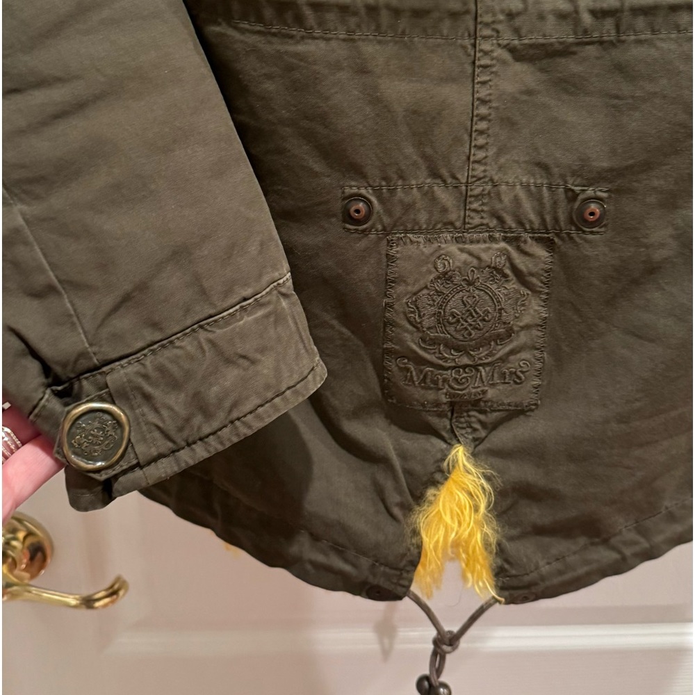 Mr. & Mrs. Italy Real lamb Fur lined hooded coat! - Picture 10 of 11